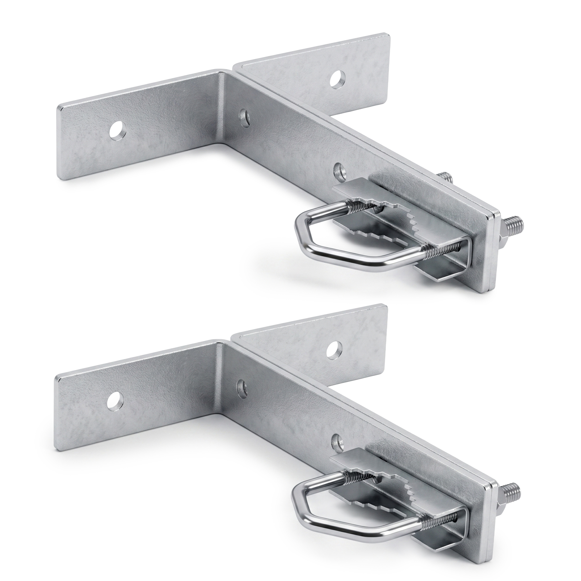 (image for) Extralink KK200 Mast Mount, 200mm, with M8 Clamps, Steel, Galvanized