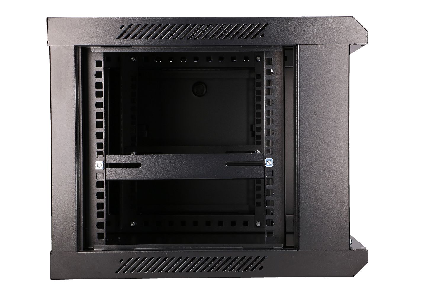 Extralink 6U 600x450 musta seinäkiinnitettävä telinekaappi 5
