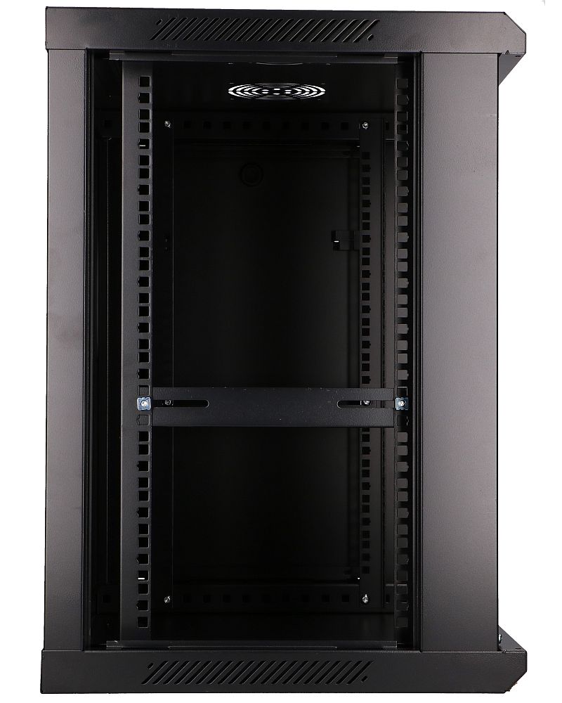 Extralink 12U 600x450 musta seinäasennettava telinekaappi 6