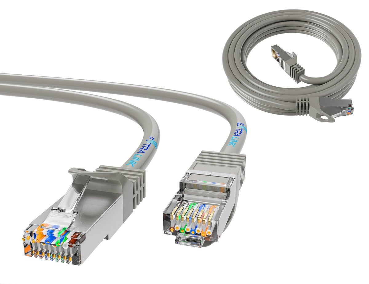 Extralink Cat.5e UTP 10m, LAN patch cord, copper twisted pair network cable (kuva varten) Extralink Cat.5e UTP 10m, LAN patch cord, copper twisted pair network cable