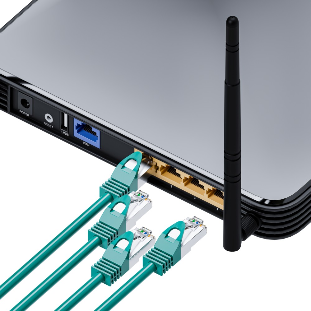 Extralink Cat.6 FTP 3m, LAN patch cord, copper twisted pair network cable 1Gbit/s 6