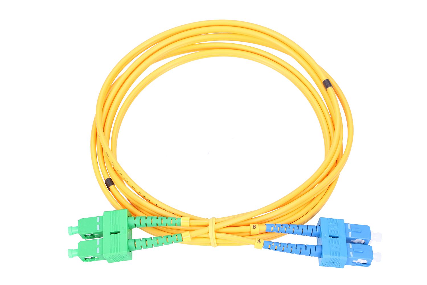 (kuva varten) Extralink Patch Cord SC/UPC-SC/APC, PVC, Single-mode, Duplex, G652D, 3mm, 5m