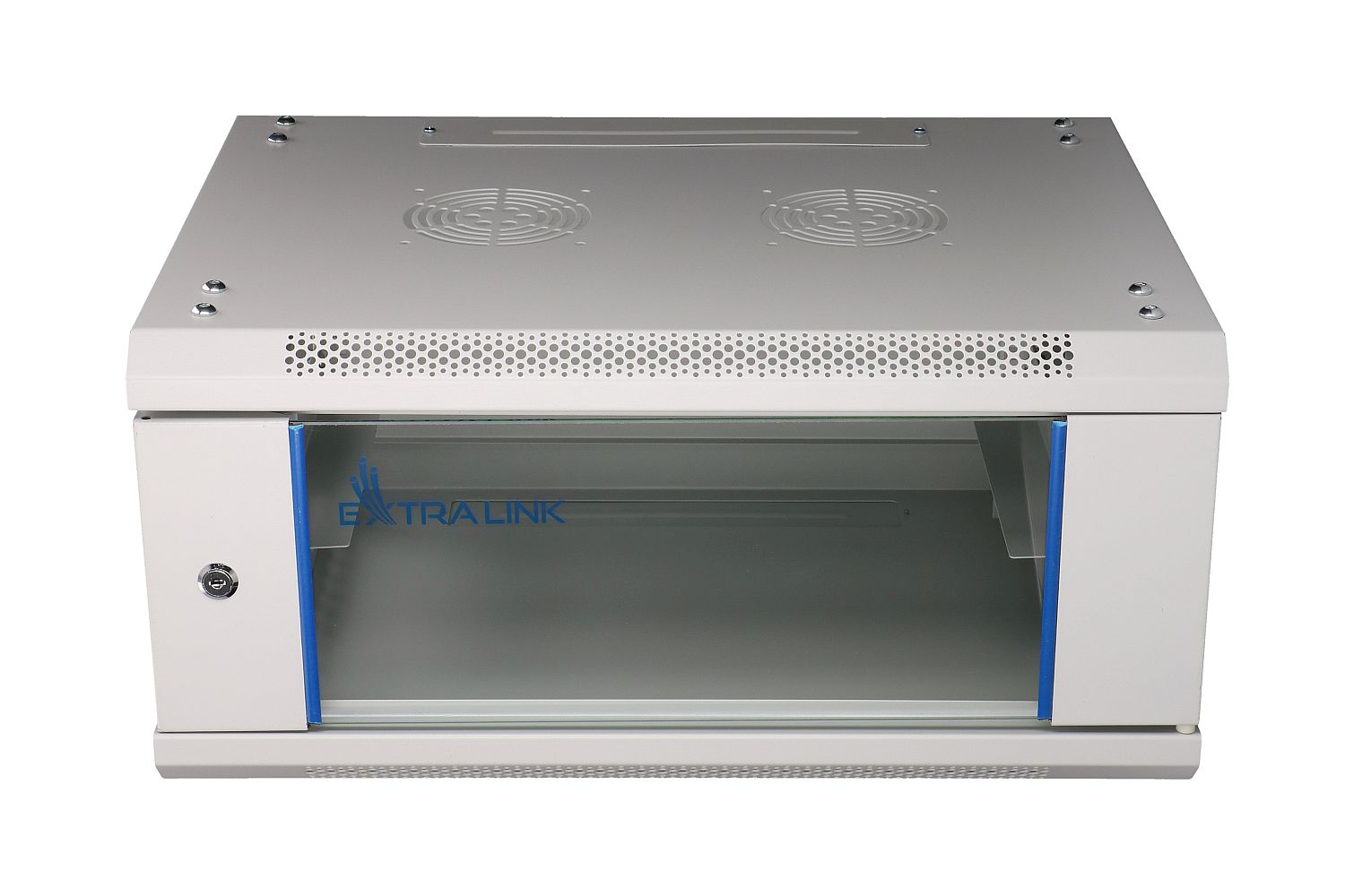 Extralink 4U 600x450 harmaa seinäkaappi, rack-kaappi 2