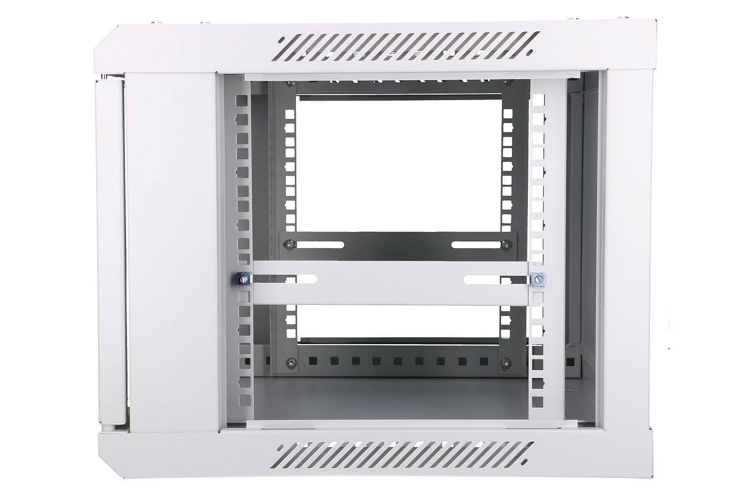 Extralink 6U 600x450 harmaa seinäasennettava telinekaappi 7