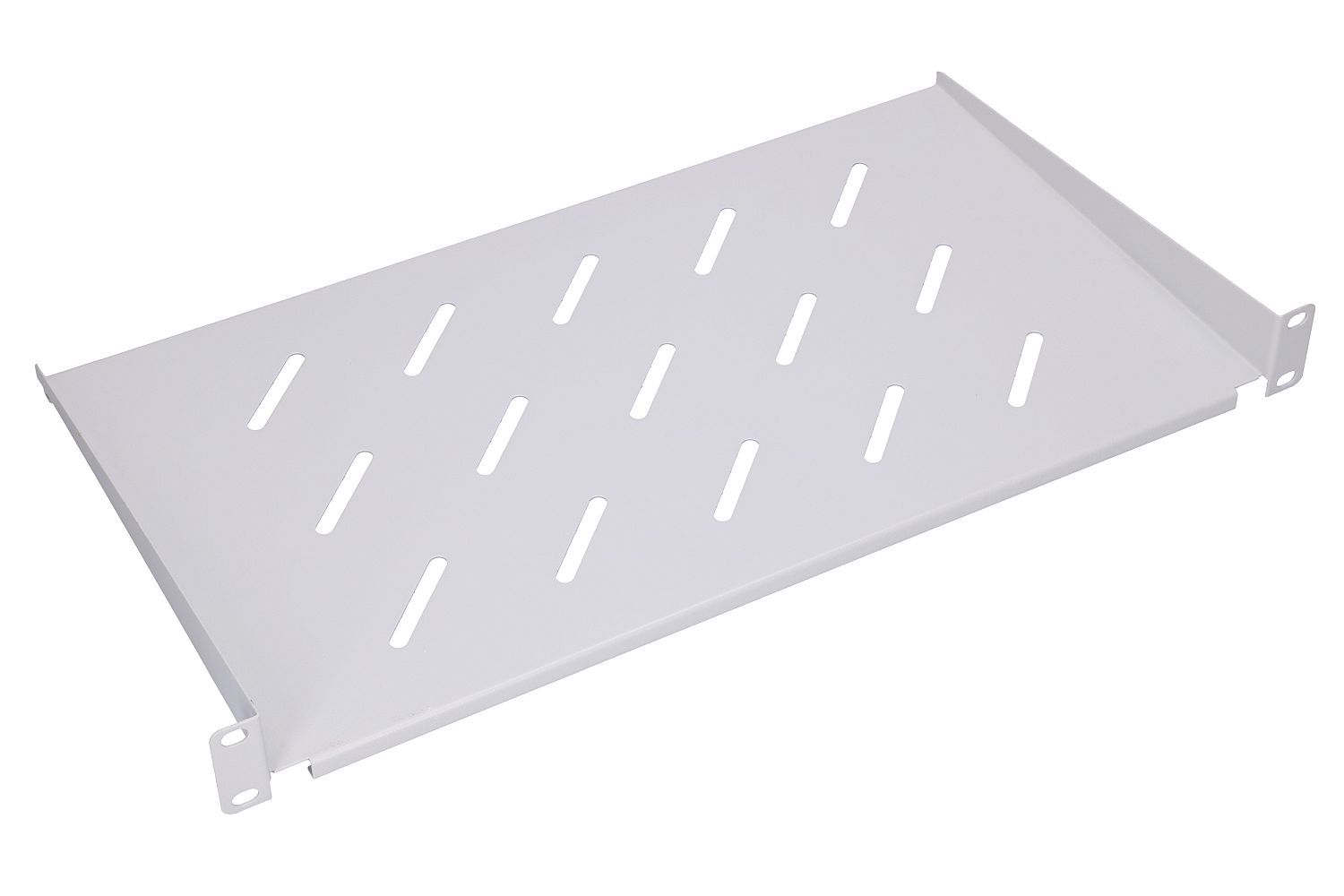 (kuva varten) Extralink 1U 250mm harmaa hylly, 19", seinäkaappeihin
