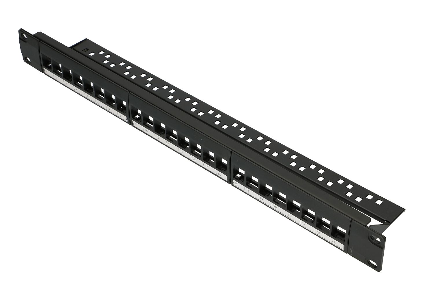 (kuva varten) Extralink 24-portinen UTP-patchpaneeli, modulaarinen, 24 porttia