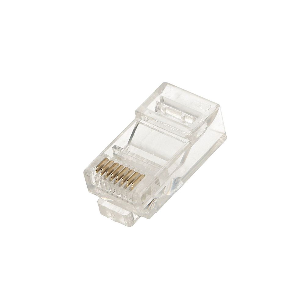 Extralink RJ45 CAT5E UTP -liitin, 8P8C, suojaamaton (kuva varten) Extralink RJ45 CAT5E UTP -liitin, 8P8C, suojaamaton