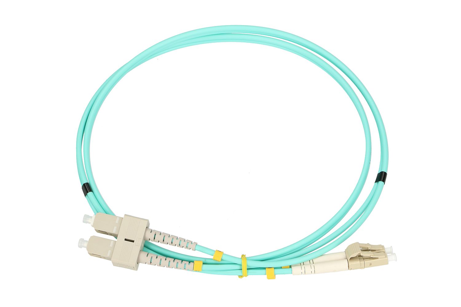 (kuva varten) Extralink LC/UPC-SC/UPC Patch Cord, Multimode, OM3, Duplex, 3mm, 5m