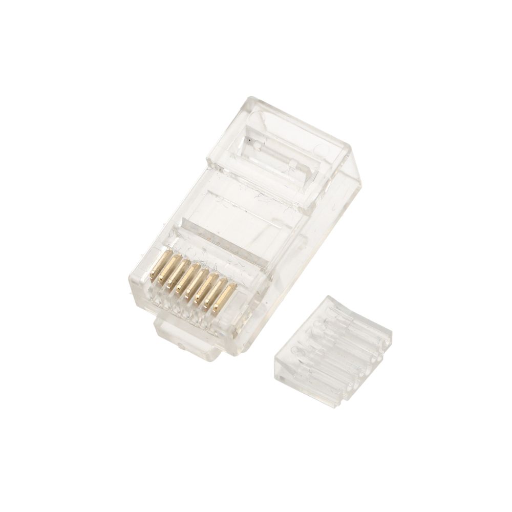 Extralink CAT6 UTP RJ45-liitin, suojaamaton 8P8C (kuva varten) Extralink CAT6 UTP RJ45-liitin, suojaamaton 8P8C