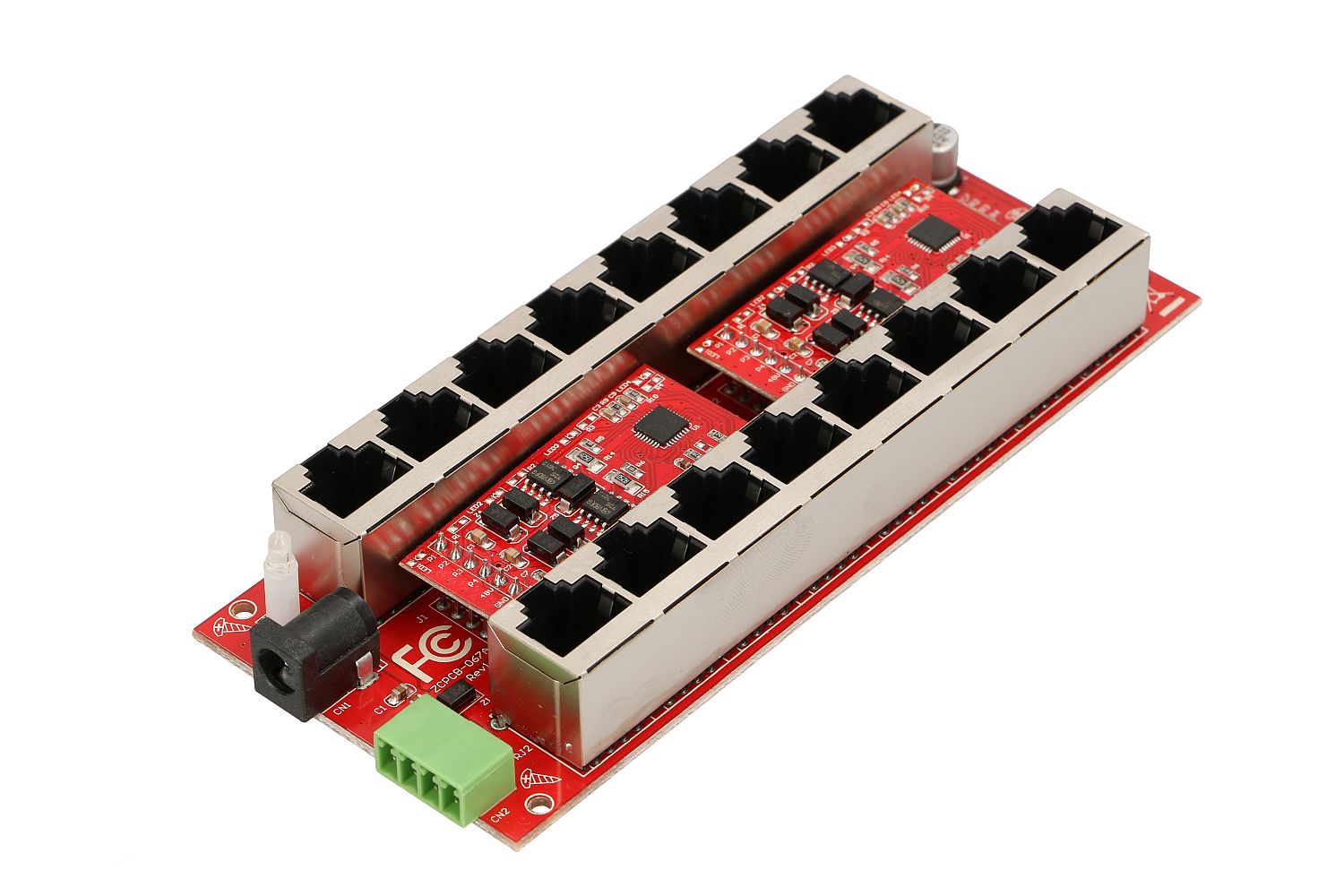 Extralink 8-portti Gigabit PoE-injektori, aktiivinen, 8 Gigabit-porttia 802.3at/af, Mode A 9