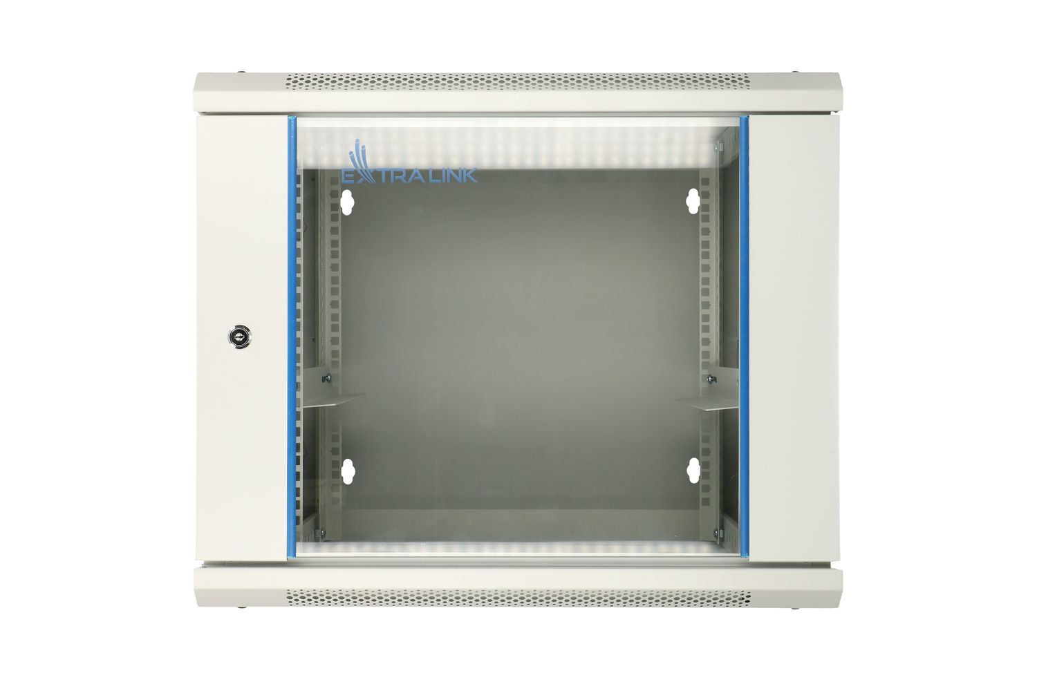 Extralink 12U 600x600 AZH harmaa, telinekaappi, seinäasennettava, kaksiosainen 2