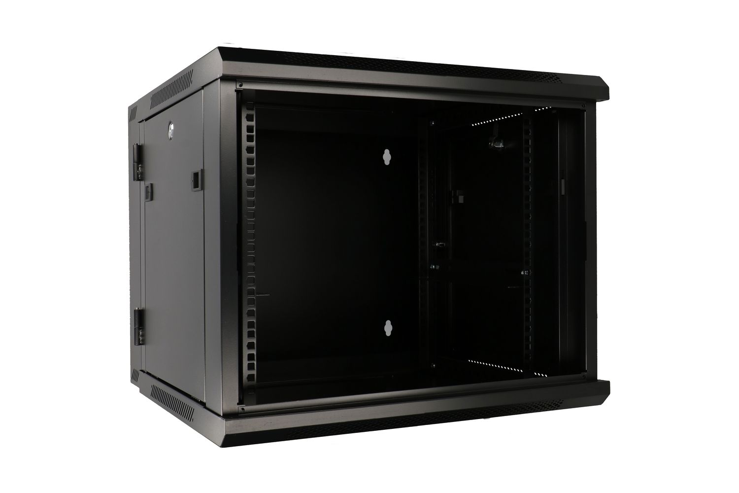 Extralink 6U 600x600 AZH musta, telinekaappi, seinäkiinnitteinen, kaksiosainen 2
