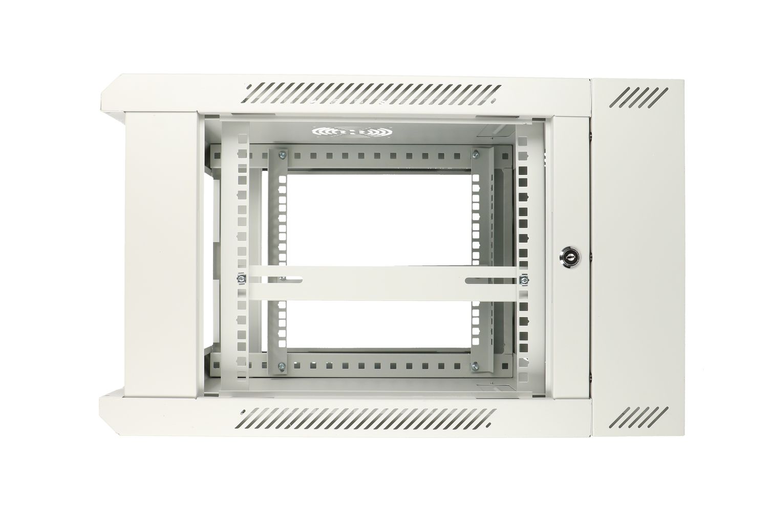 Extralink 6U 600x600 AZH Grey, rack-kaappi, seinäkaappi, kaksiosainen 7