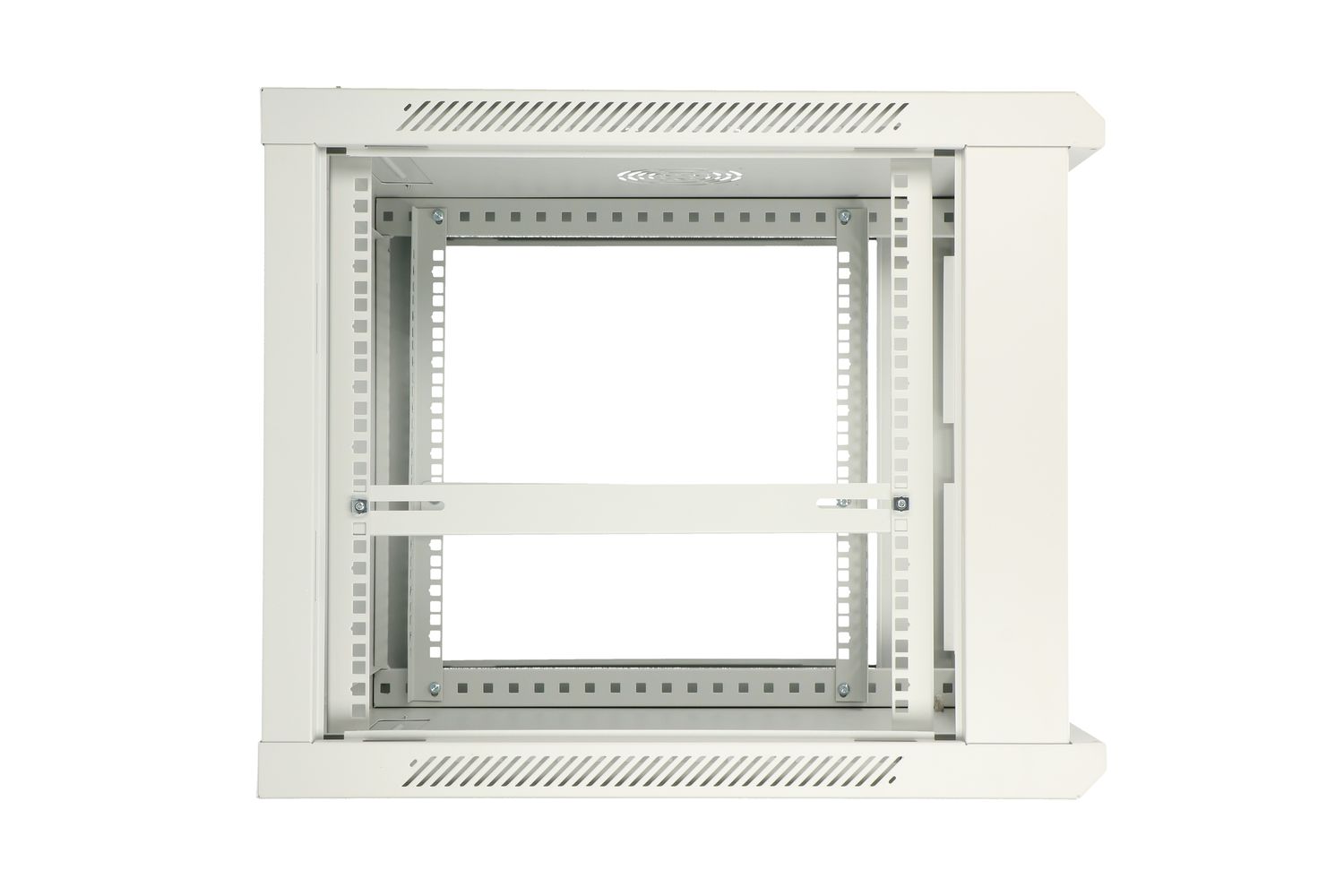 Extralink 12U 600x600 ASP Grey, seinäkiinnitteinen telinekaappi, massiiviset metalliovet 6
