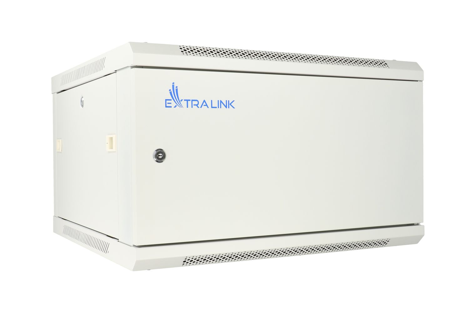 Extralink 6U 600x600 ASP harmaa, telinekaappi, seinäasennettava, umpinainen metalliovi 2