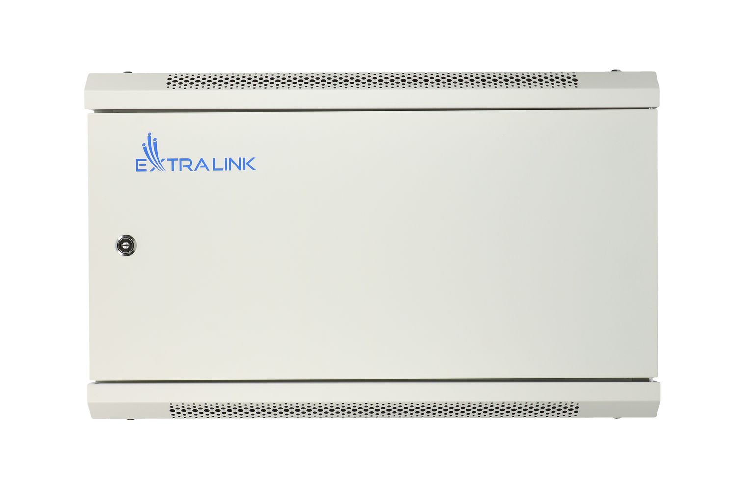 Extralink 6U 600x600 ASP harmaa, telinekaappi, seinäasennettava, umpinainen metalliovi 3