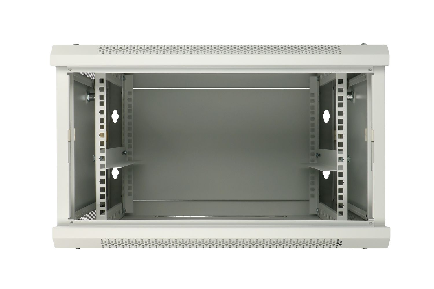 Extralink 6U 600x600 ASP harmaa, telinekaappi, seinäasennettava, umpinainen metalliovi 5