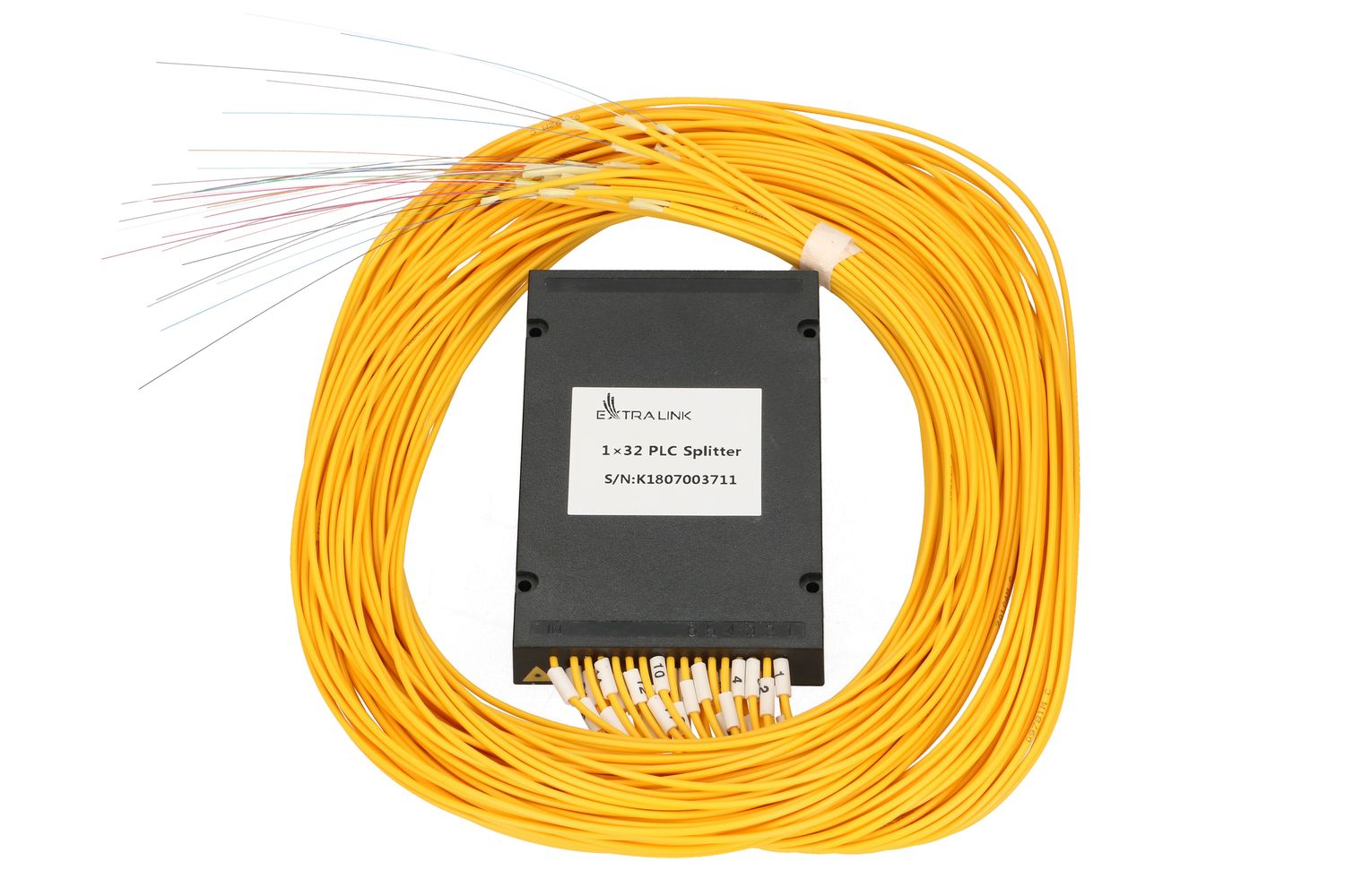 Extralink 1:32 PLC Splitter, 2.0mm, 1.5m, G657A, ABS Module, No Connectors (kuva varten) Extralink 1:32 PLC Splitter, 2.0mm, 1.5m, G657A, ABS Module, No Connectors