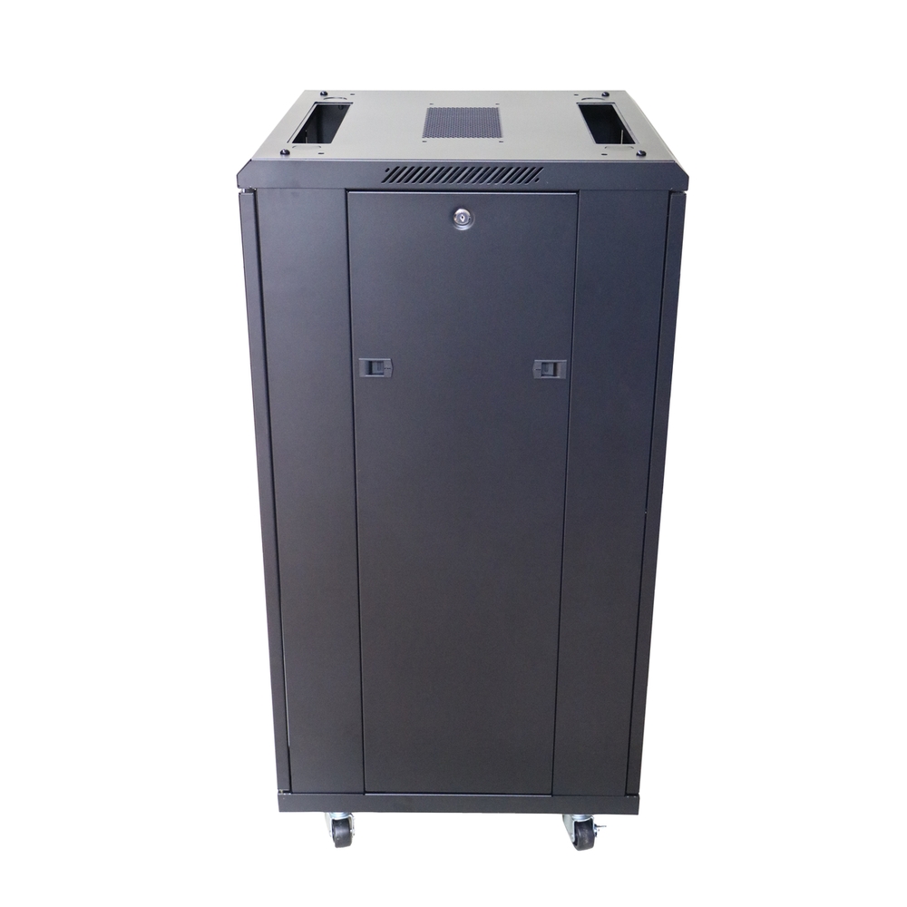 Extralink 22U 600x600 musta, telinekaappi, lattia-asennus 4