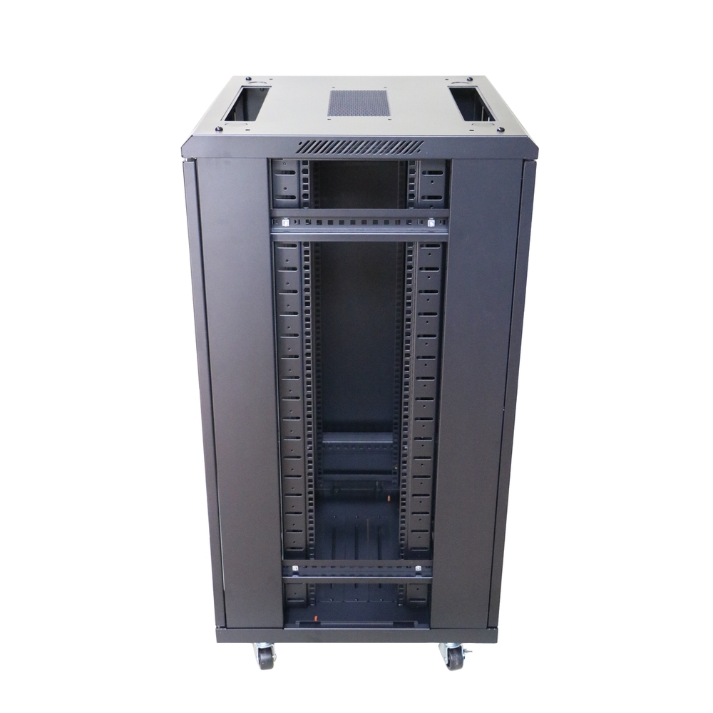 Extralink 22U 600x600 musta, telinekaappi, lattia-asennus 5