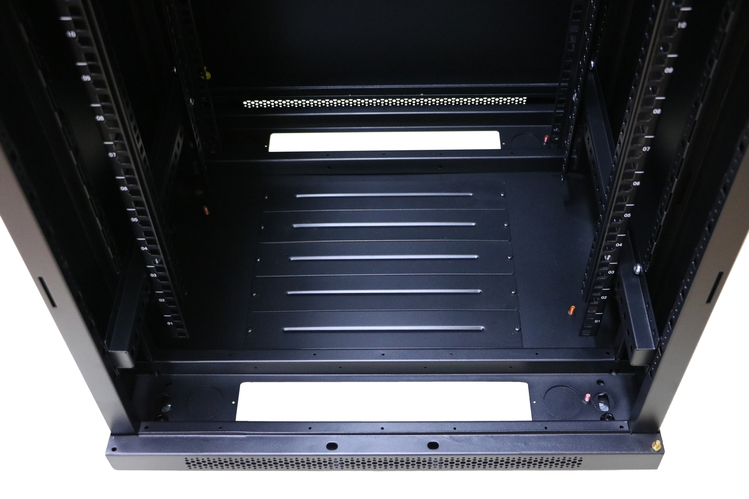 Extralink 22U 600x600 musta, telinekaappi, lattia-asennus 9