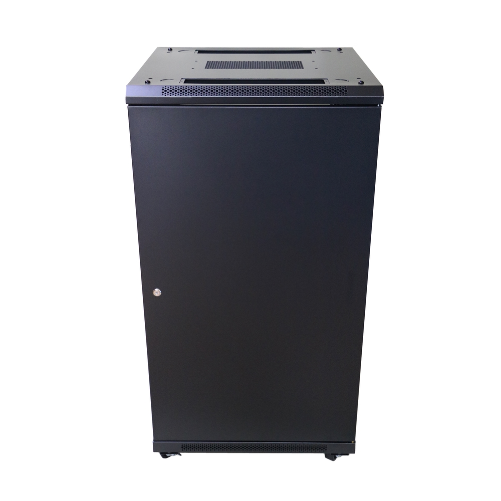Extralink 22U 600x800 musta, telinekaappi, lattia-asennus 6