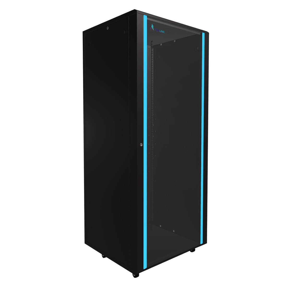 (kuva varten) Extralink 42U 800x800 musta, telinekaappi, lattialle asennettava
