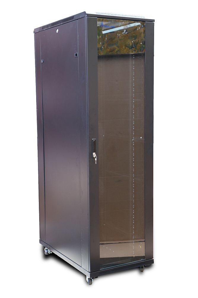 Extralink 42U 800x800 musta, telinekaappi, lattialle asennettava 2