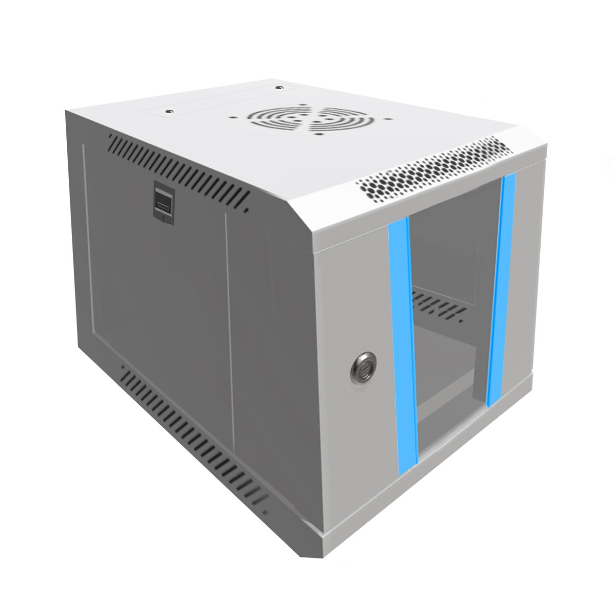 (kuva varten) Extralink 4U 10" Grey, telinekaappi, seinäkiinnitteinen