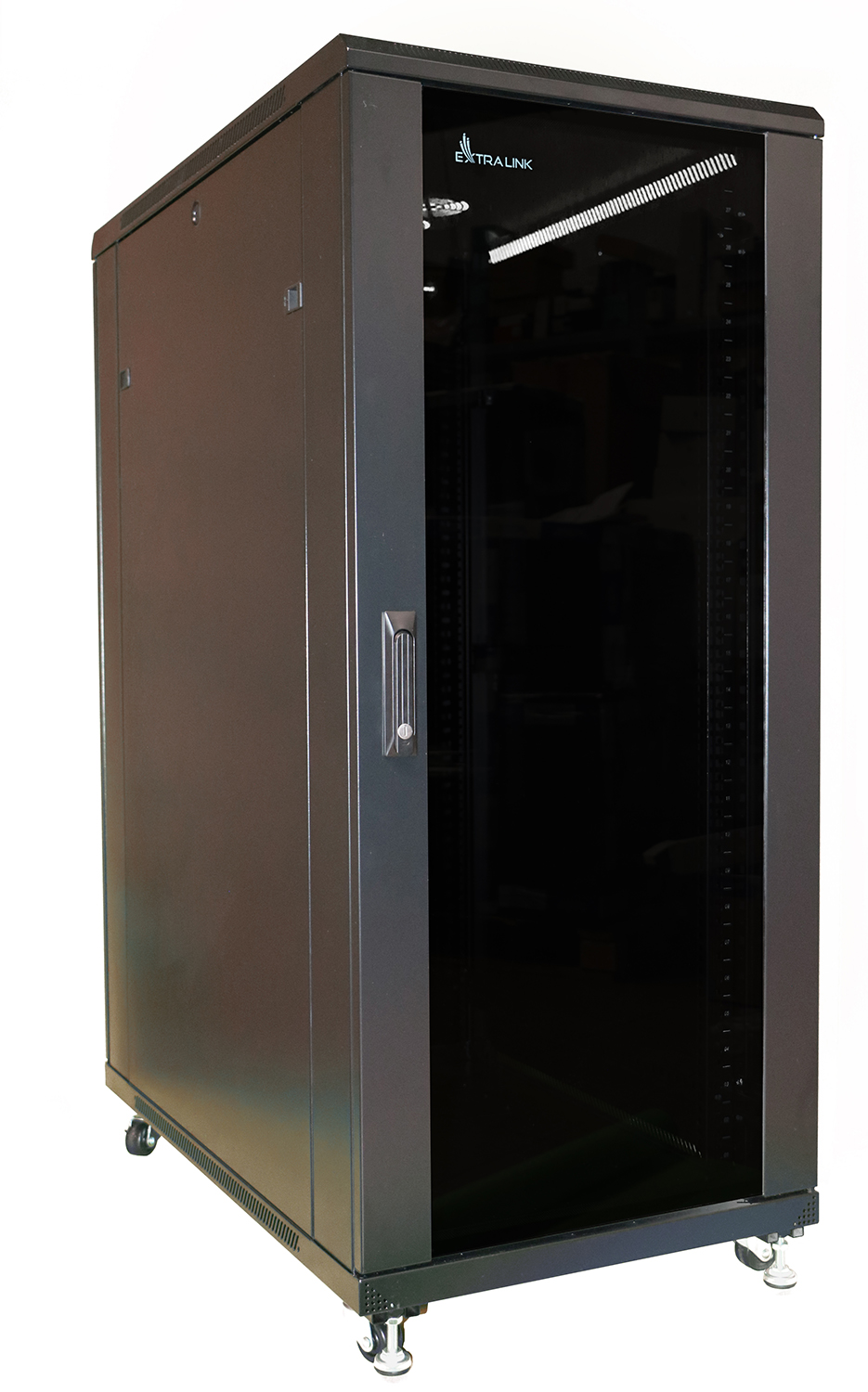 Extralink 32U 600x600 musta, telinekaappi, lattia-asennus 2