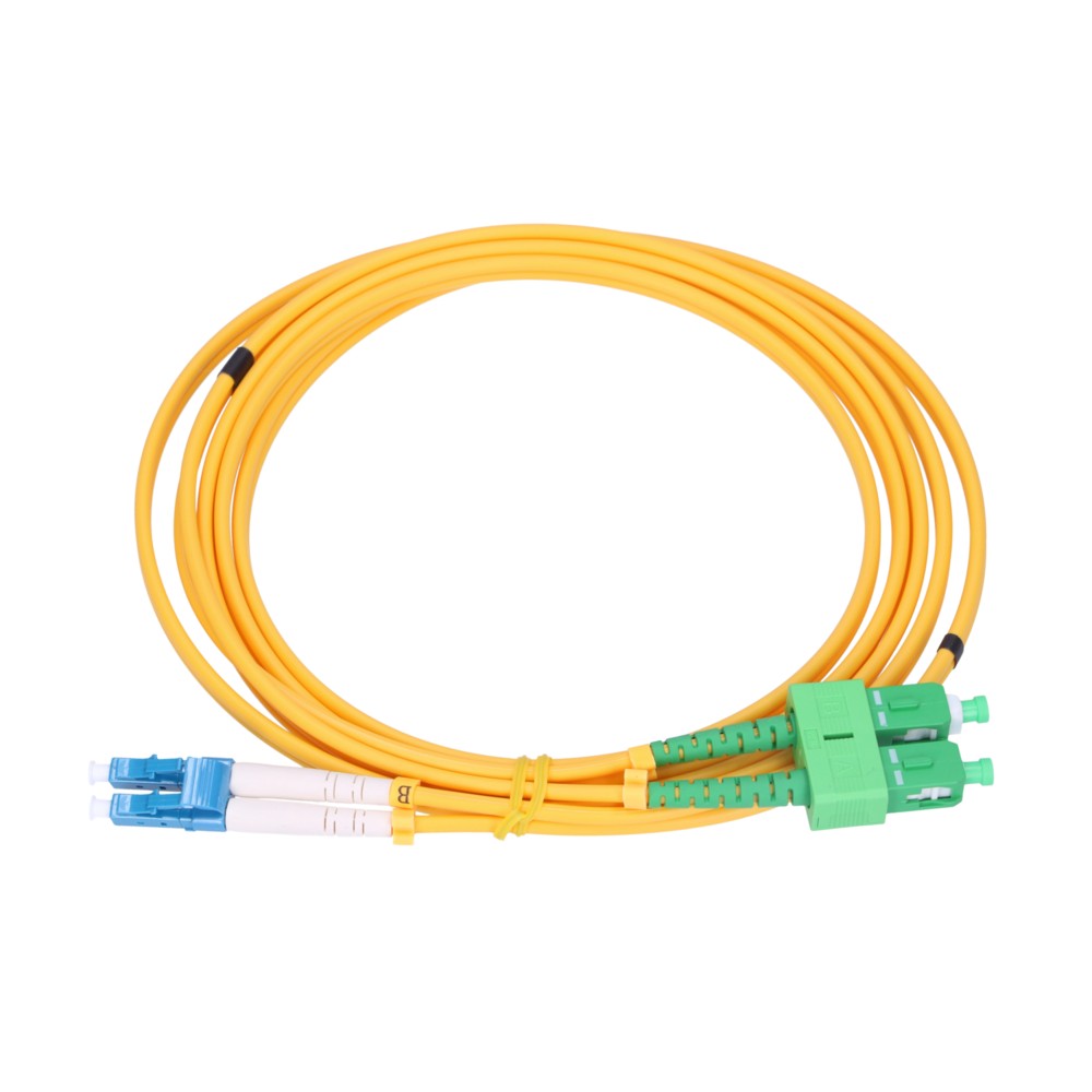 (kuva varten) Extralink Patch Cord SC/APC to LC/PC, Single Mode, Duplex, 9/125um, 2mm, 1.5m
