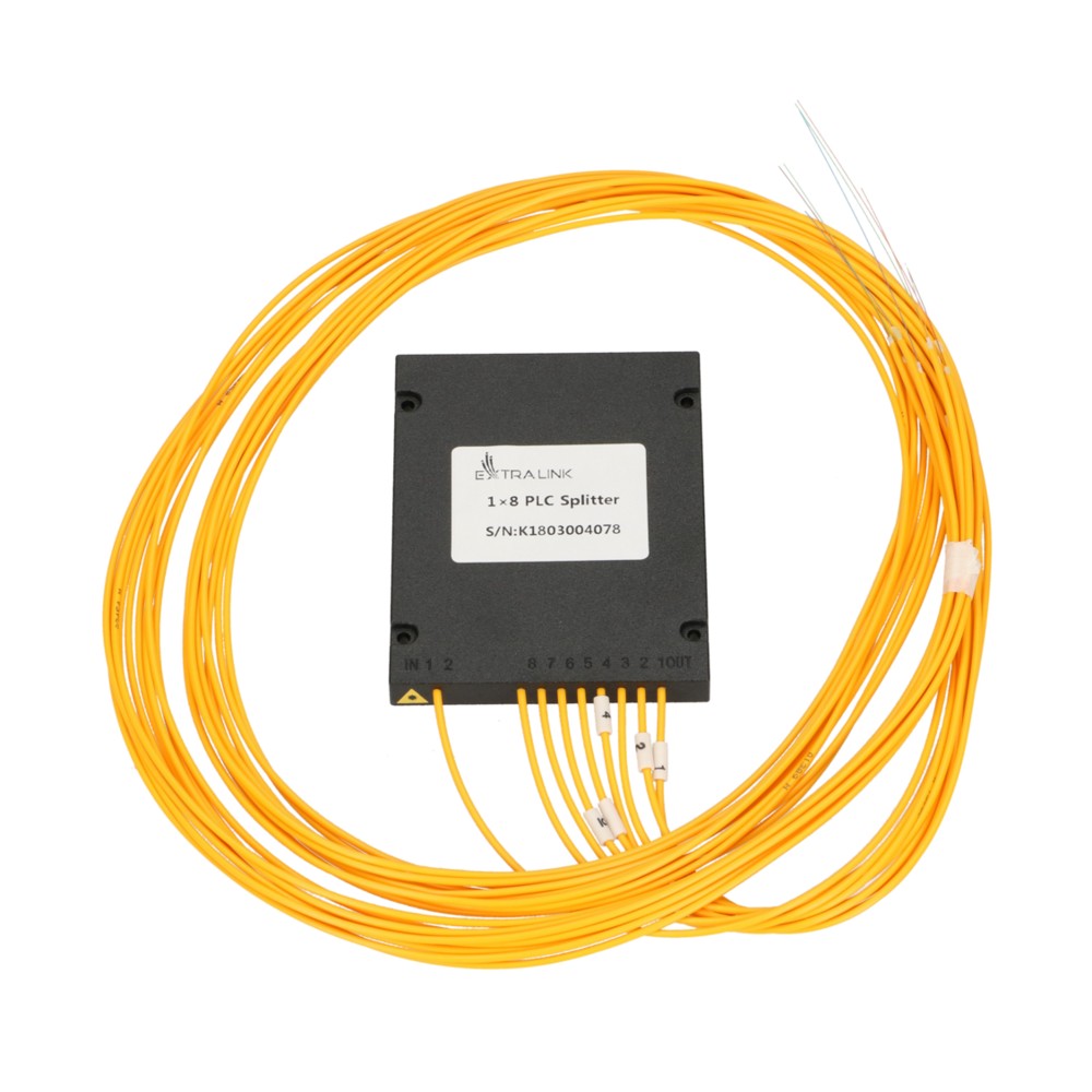 (image for) Extralink 1:8 PLC SC/APC Splitter, 2.0mm, 1.5m, G657A, ABS module, without connectors