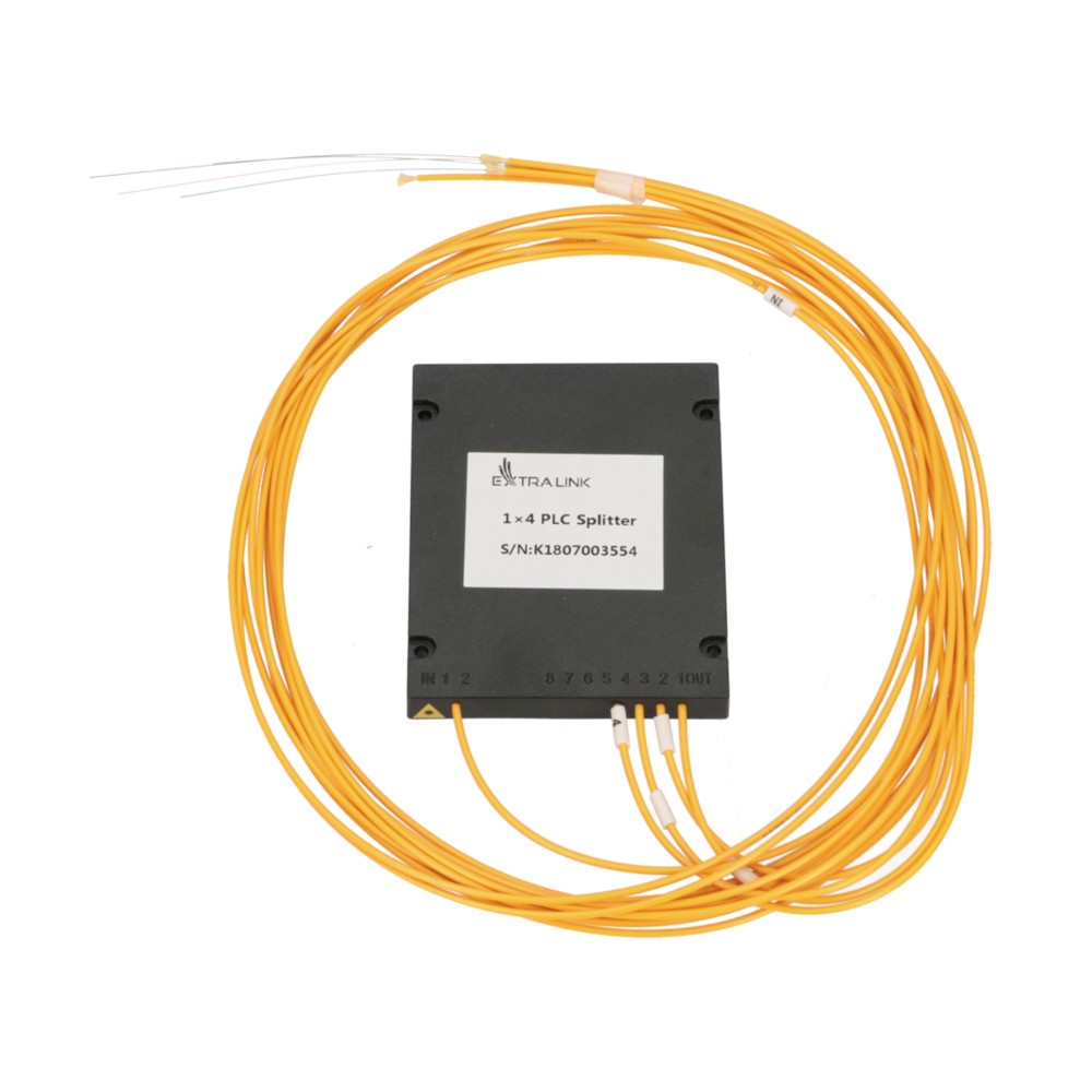 Extralink 1:4 PLC SC/APC -kuituhaaroitin, 2,0 mm, 1,5 m, G657A, ABS-moduuli, ilman liittimiä (kuva varten) Extralink 1:4 PLC SC/APC -kuituhaaroitin, 2,0 mm, 1,5 m, G657A, ABS-moduuli, ilman liittimiä