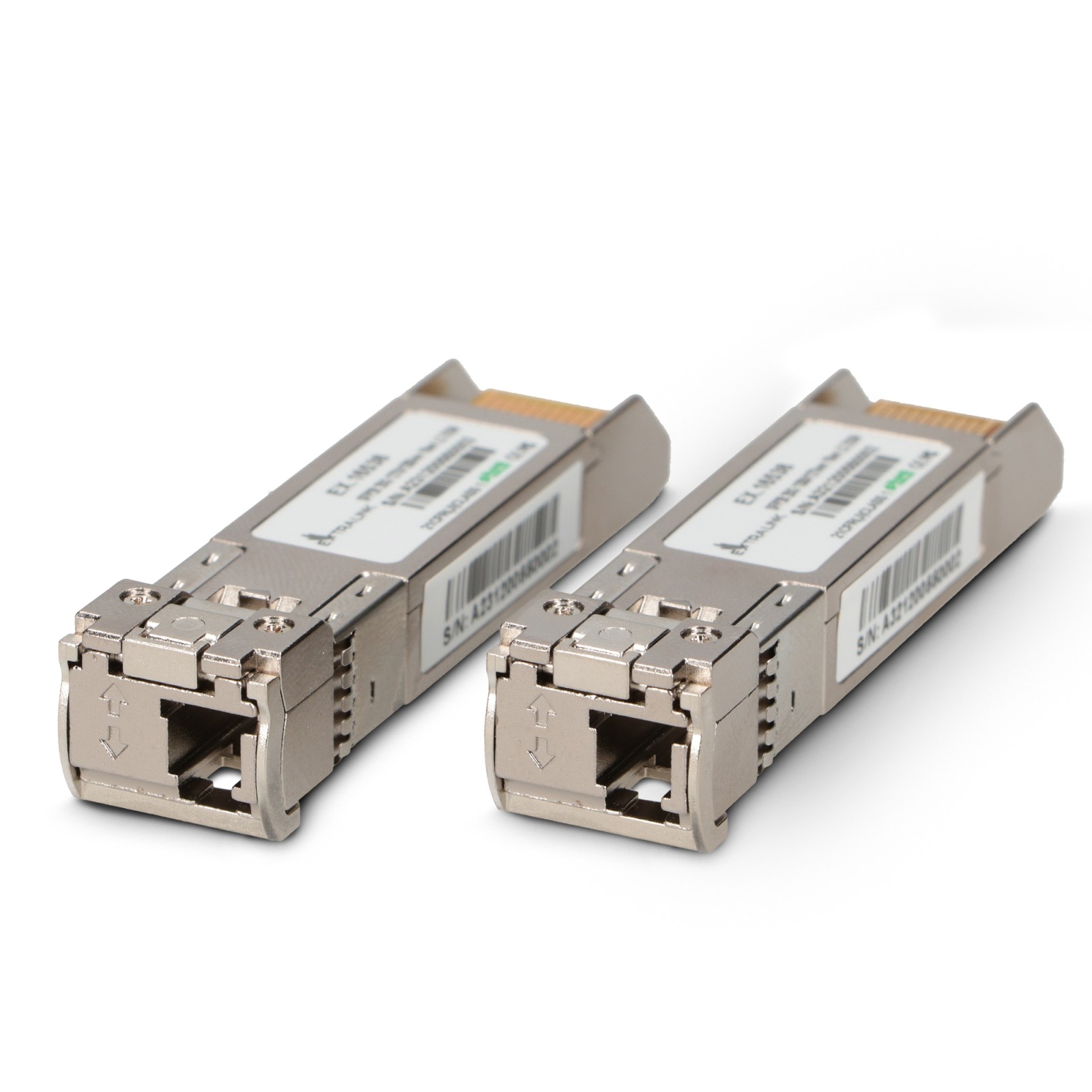 (kuva varten) Extralink SFP28 25G, SFP28 WDM -moduuli, 25 Gb/s 1270/1330 nm, yksimuotokuitu, 10 km, LC, DOM, pari