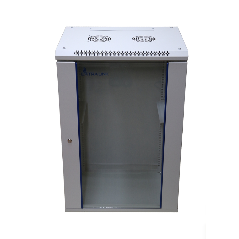 Extralink 18U 600x600 harmaa, telinekaappi, seinäkiinnitteinen 2