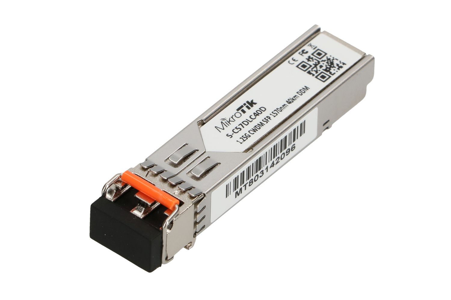 (kuva varten) MikroTik SFP-moduuli S-C57DLC40D, CWDM, 1,25 Gb/s, 1570 nm, 2x LC, 40 km, DDM, yksimuotokuitu