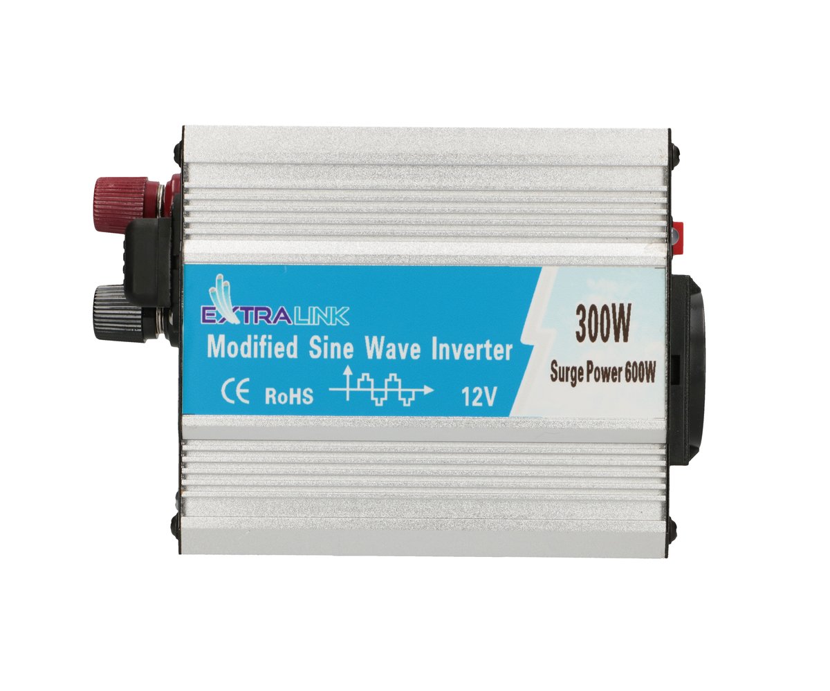 Extralink OPIM-300W Muunnin 12V autoinvertteri, 300W modifioitu siniaalto 4