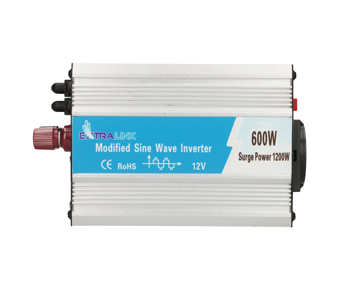 Extralink OPIM-600W jännitemuunnin, auto 12V, 600W modifioitu siniaalto 3