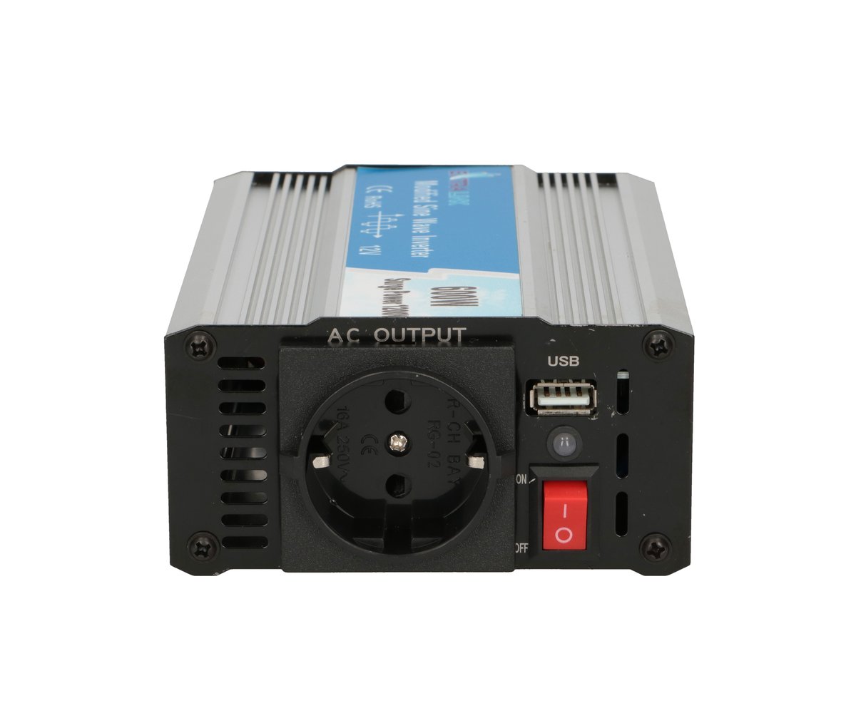 Extralink OPIM-600W jännitemuunnin, auto 12V, 600W modifioitu siniaalto 6