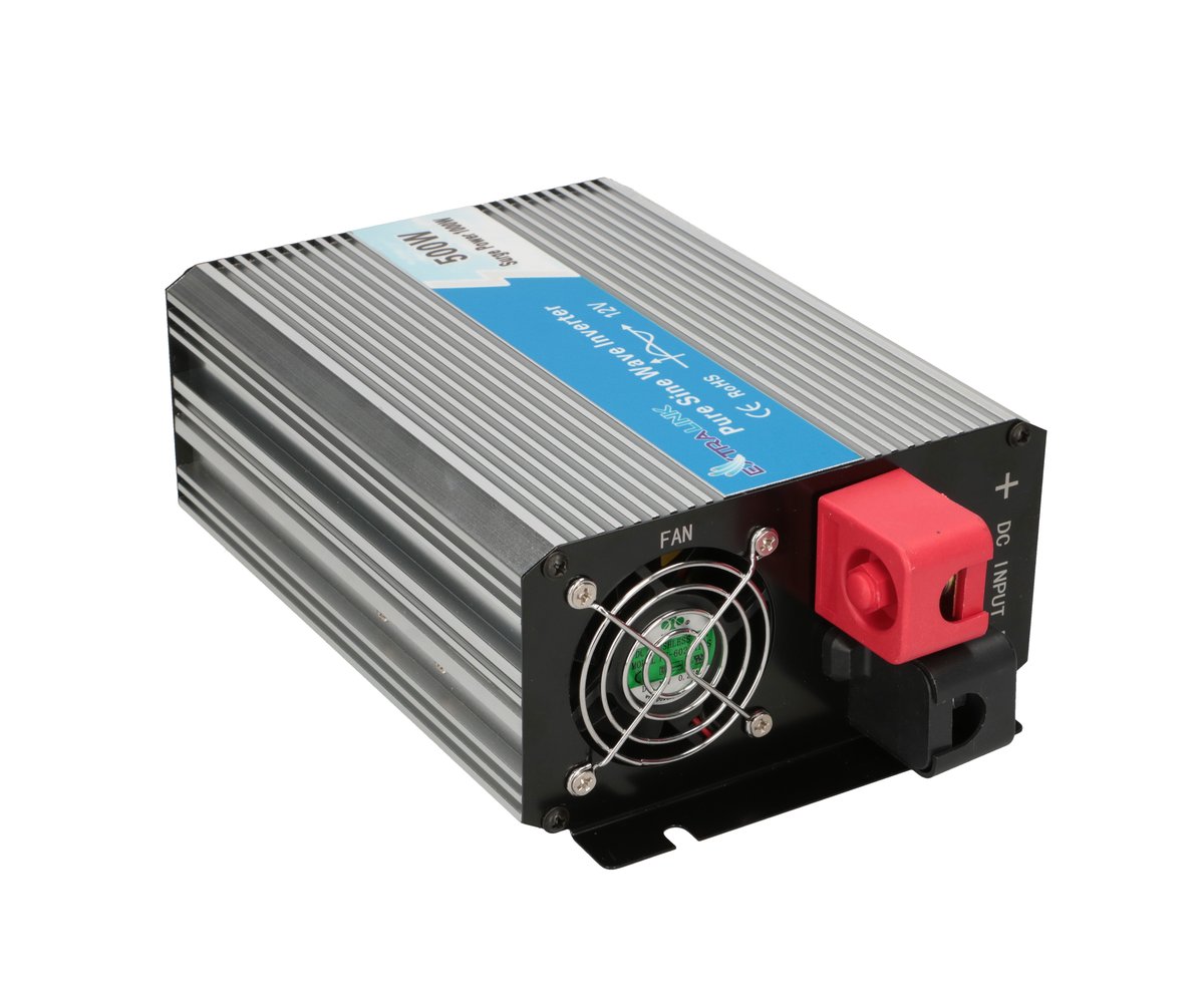 Extralink OPIP-500W autojen invertteri, 12V, 500W puhdas sinikäyrä 3