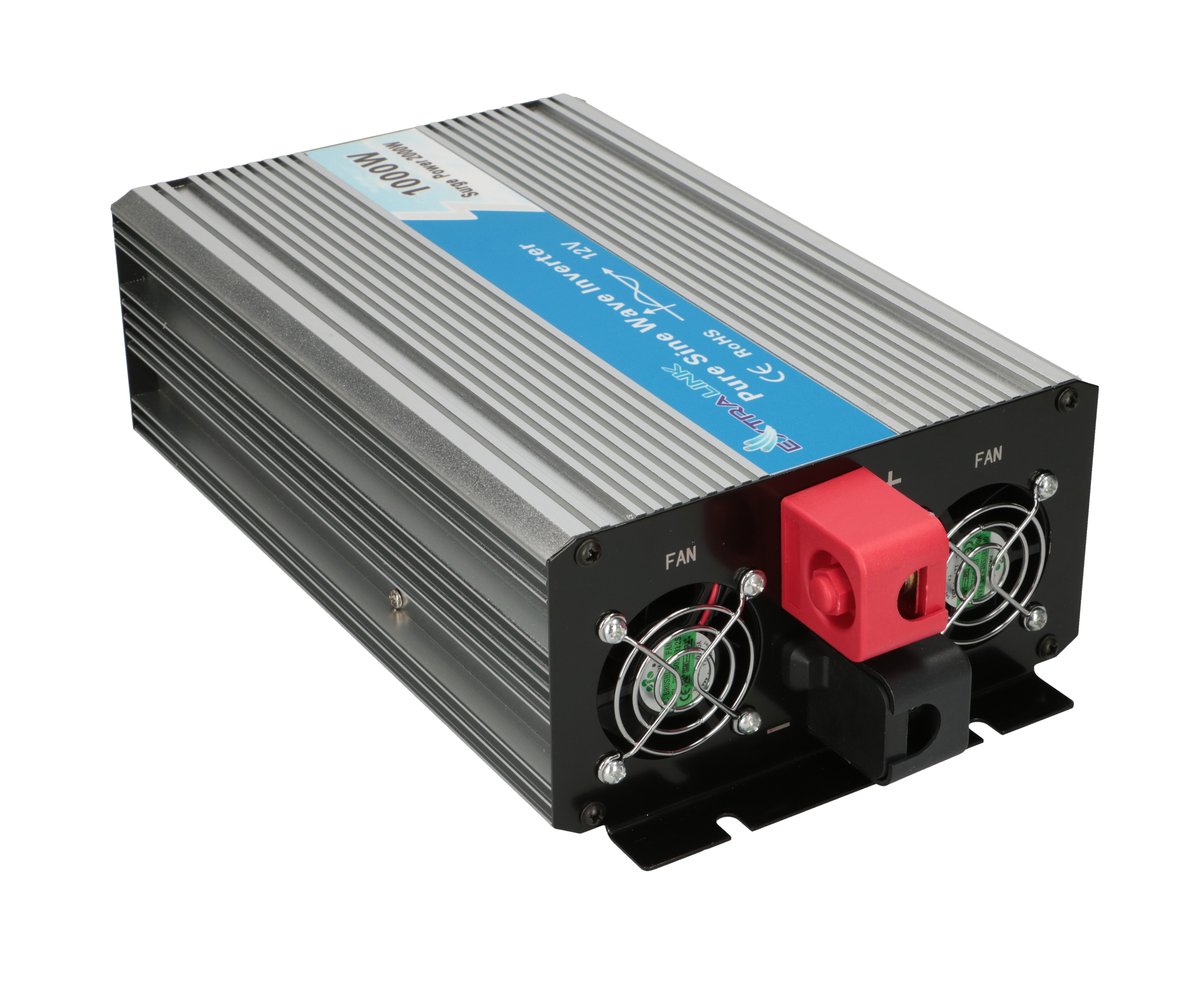 Extralink OPIP-1000W jännitemuunnin, 12V - 230W, 1000W, puhdas siniaalto 3