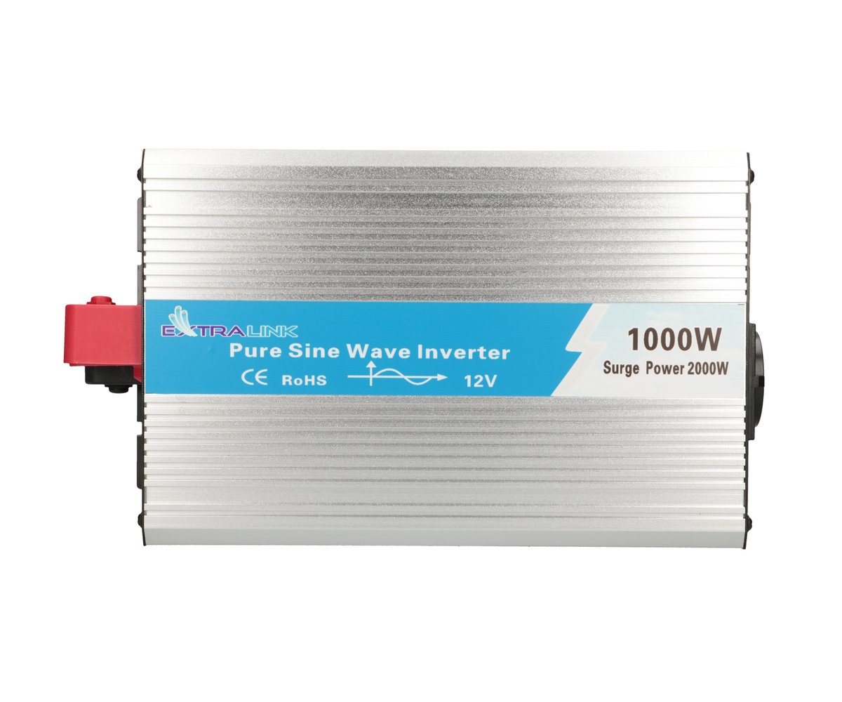Extralink OPIP-1000W jännitemuunnin, 12V - 230W, 1000W, puhdas siniaalto 4