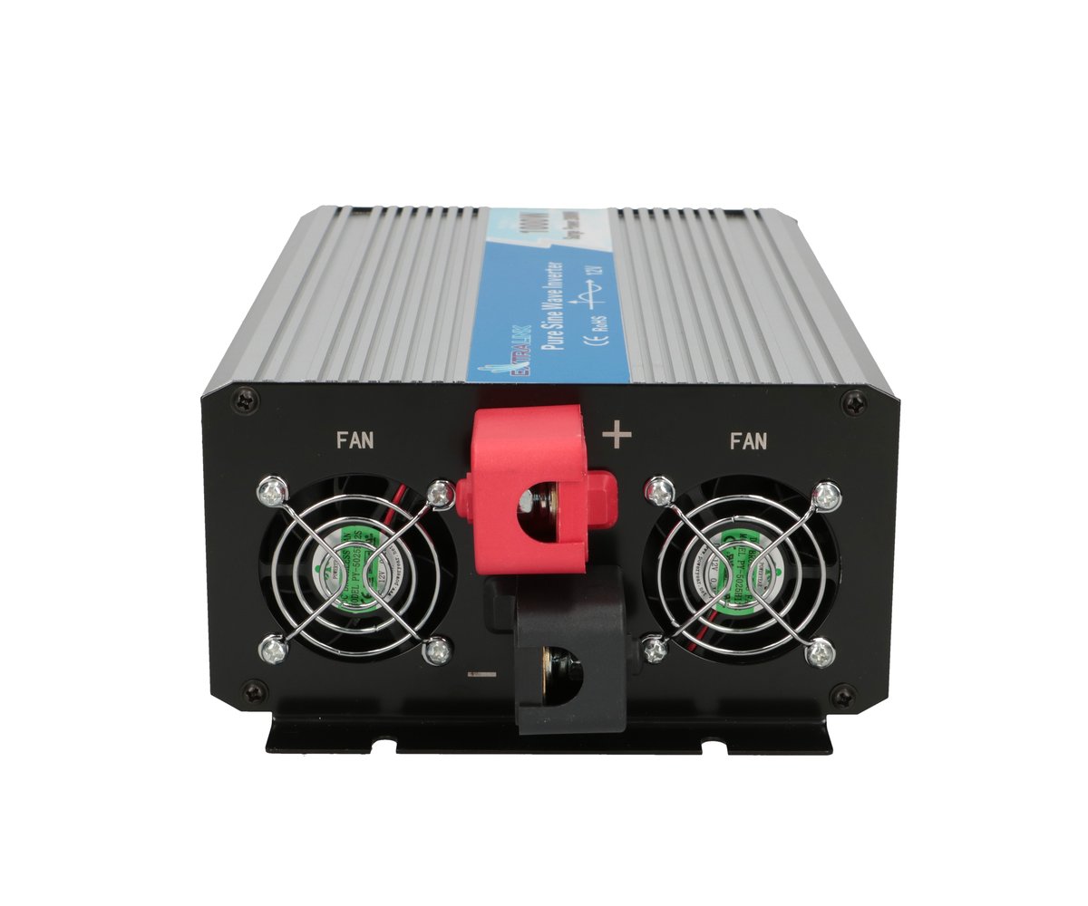 Extralink OPIP-1000W jännitemuunnin, 12V - 230W, 1000W, puhdas siniaalto 6