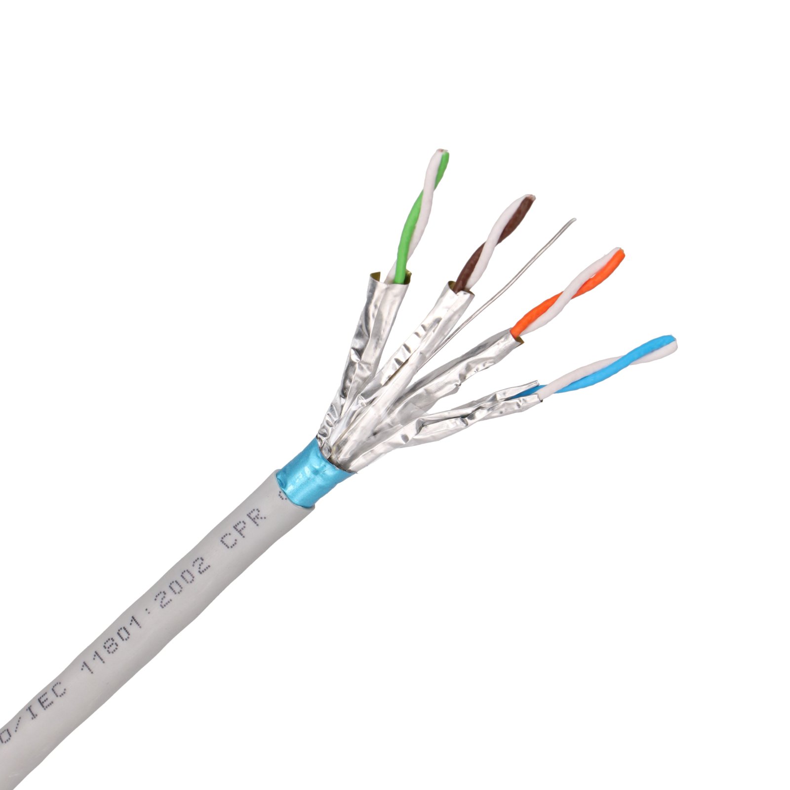 Extralink CAT6A FFTP (F/FTP) sisäverkkokaapeli | Kierretty parikaapeli | 50 m 2