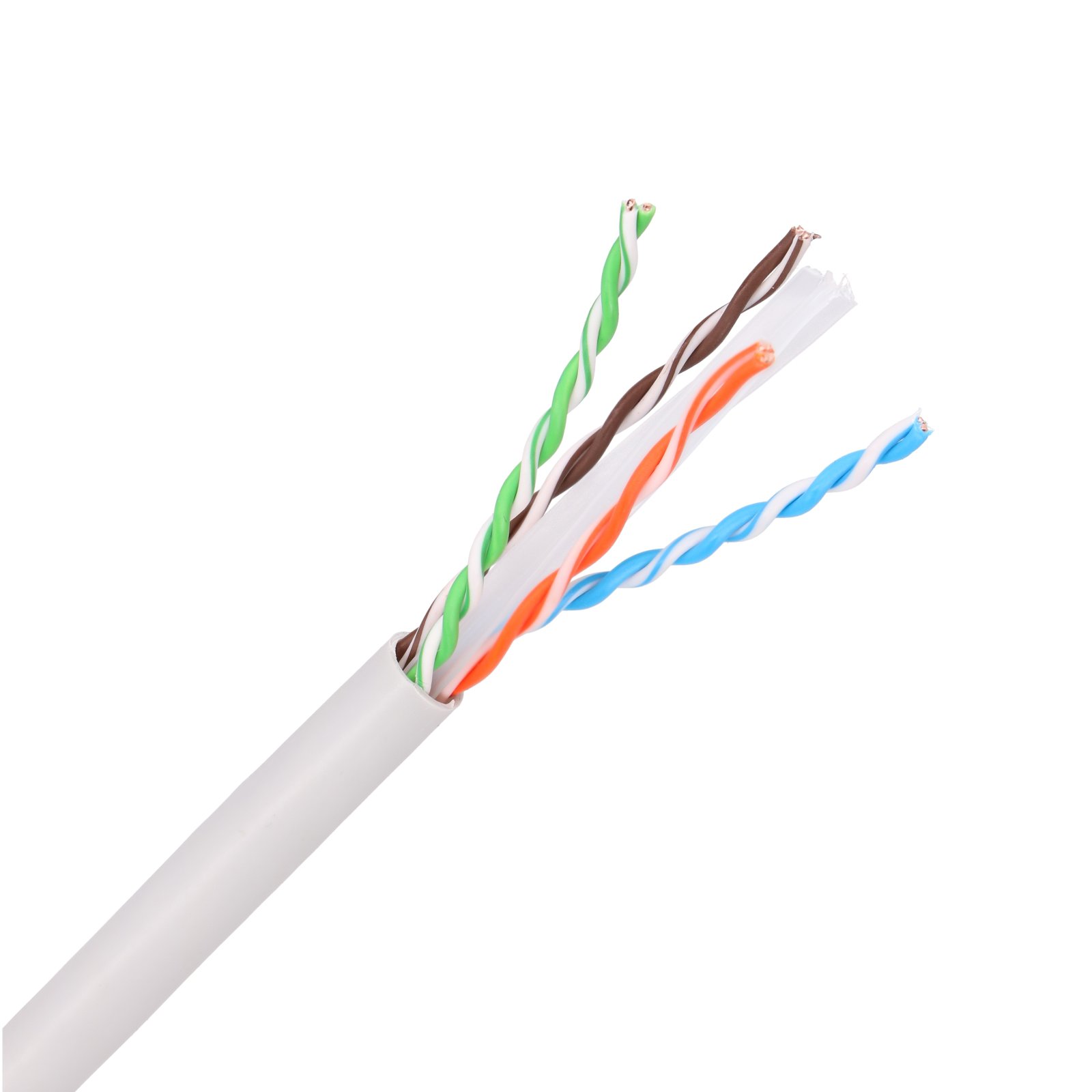 (kuva varten) Extralink CAT6A UTP (U/UTP) Indoor, verkkokaapeli kierretty parikaapeli, 50 m