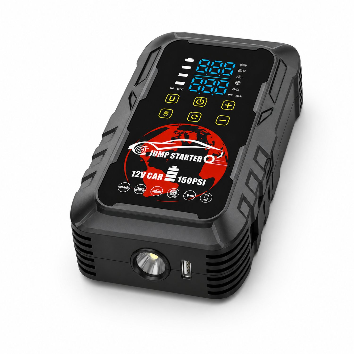 Extralink MaxJump 9 Xtreme – 2-in-1 käynnistyslaite ja kompressori 2
