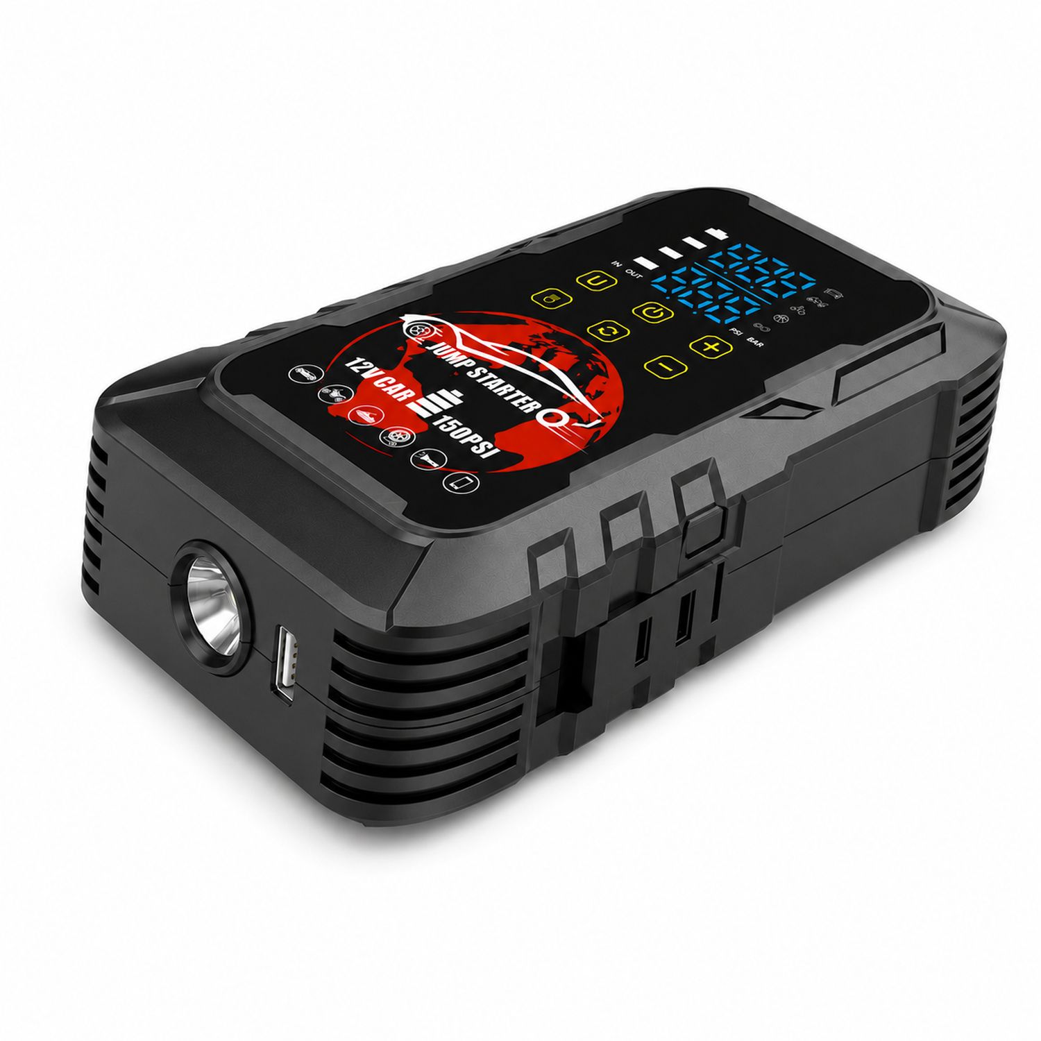 Extralink MaxJump 9 Xtreme – 2-in-1 käynnistyslaite ja kompressori 4
