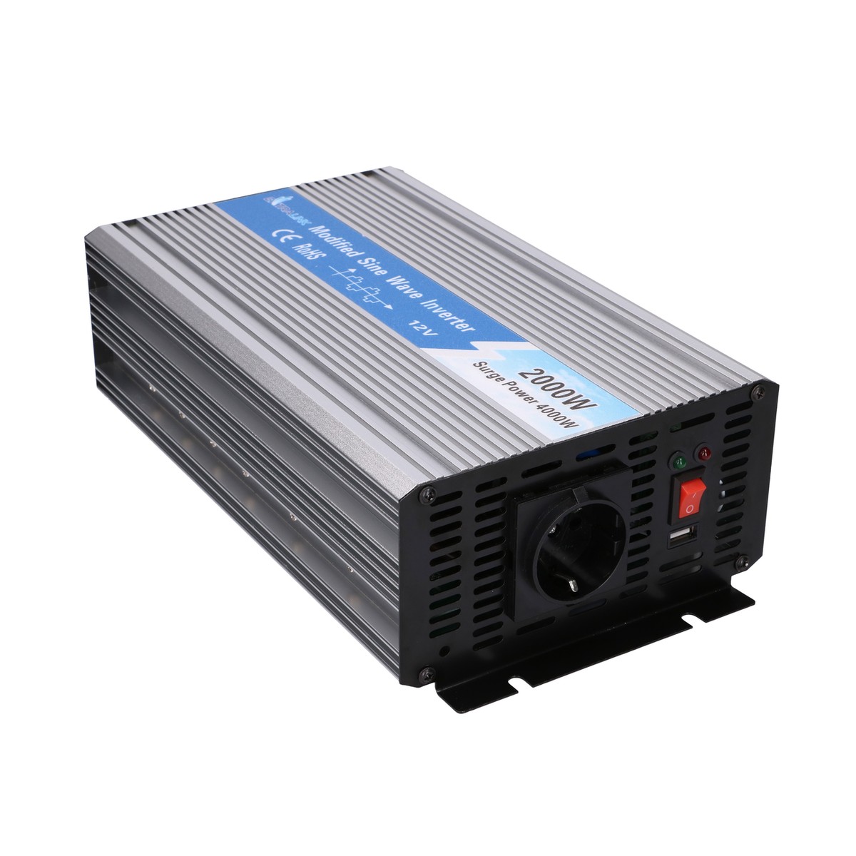 Extralink OPIM-2000W autoinvertteri, 12V, 2000W muokattu siniaalto 2