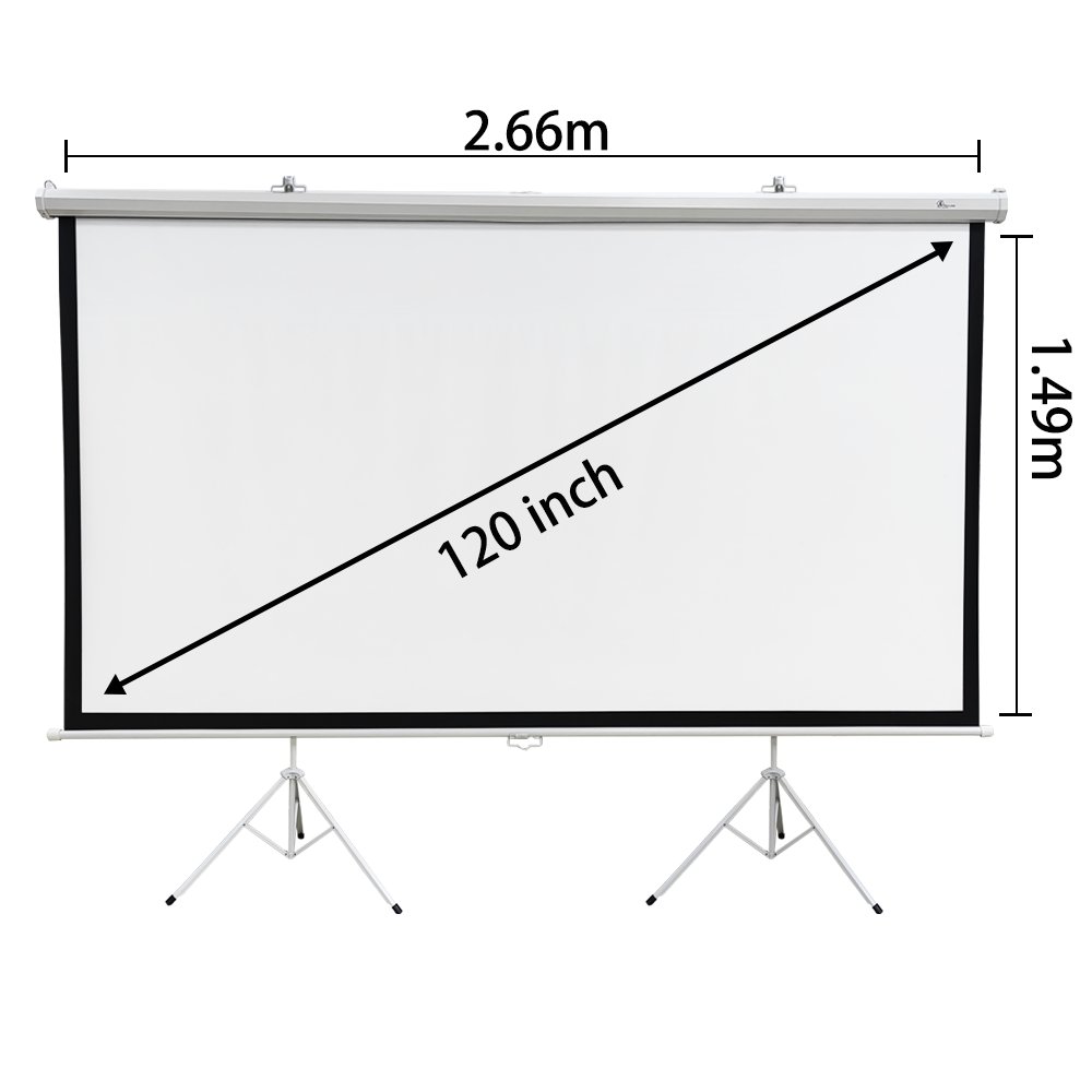 Extralink projisointiruutu 120", 16:9, 266x149cm, PVC, puoliautomaattinen rullaava 3