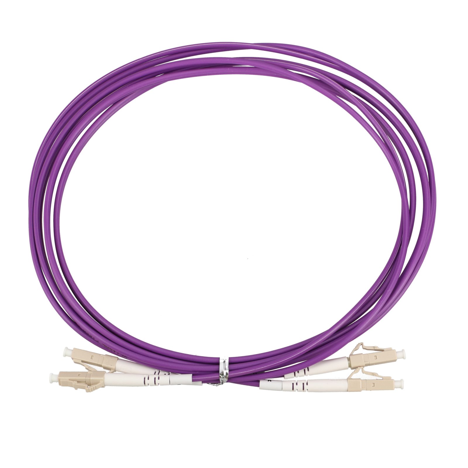 (kuva varten) Extralink LC/UPC to LC/UPC Patch Cord, Multimode, OM4, Duplex, 3mm, 2m
